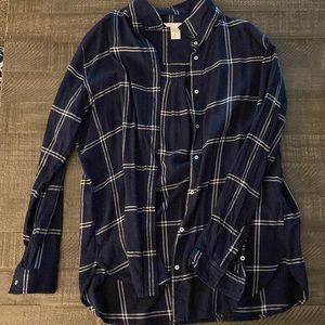 H&M blue flannel